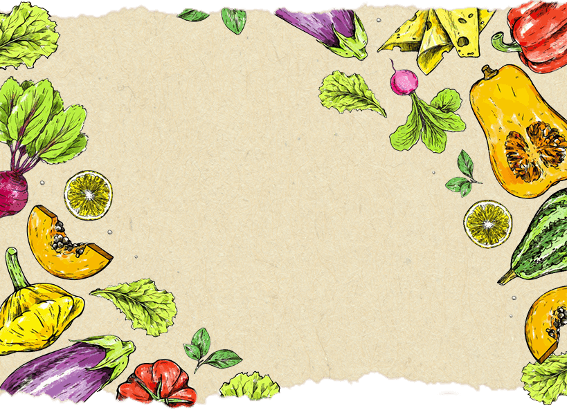 Image avec des fruits et légumes