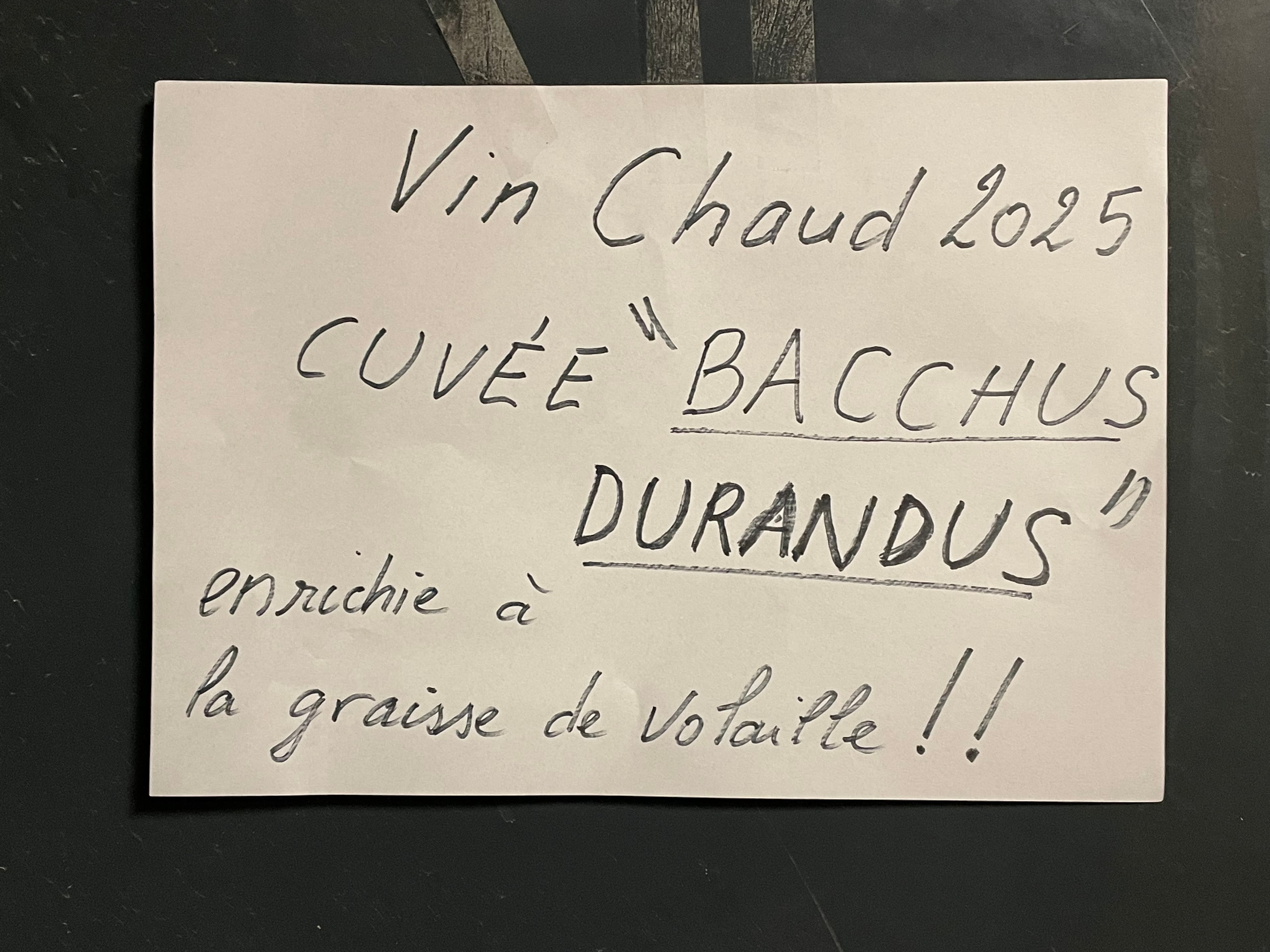 C'est l'hiver, un petit vin chaud